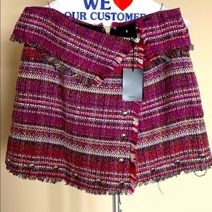 Cassiopeia Skort in Magenta & Ivory